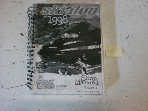 1998 BRP SkiDoo OEM Shop Manual 484068200 Volume 2 Grand Touring Summit MXZ M619
