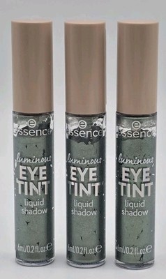 3 x Essence Luminous Eye Tint Liquid Shadow .2oz # 06 Sparkly Jade Eyeshadow