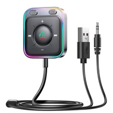 Bluetooth 6.0 AUX Car Adapter, Dual Mics Noise Cancellation, Plug-and-Play, M...
