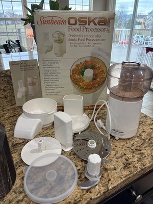 Vintage Sunbeam Oskar  Food Processor 14081 Complete With Accessories Works