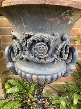 HUGE ANTIQUE CAST IRON PLANTERS