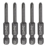 "5 StüCk PH2 Kreuzschlitz-Bit FüR 1/4\" Sechskantschaft 50 Mm LäNge"