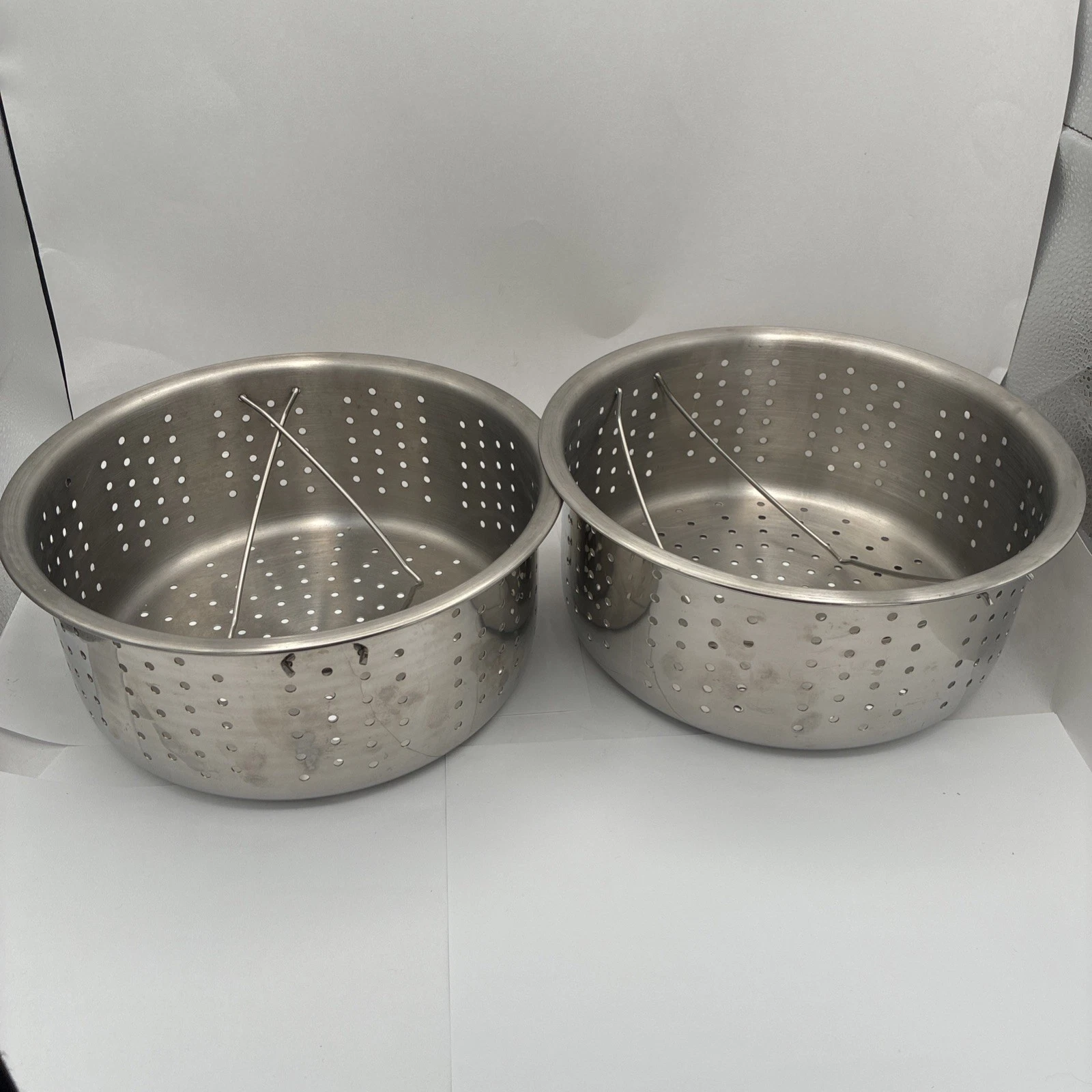 Tools of the Trade Belgique Strainer Stainless Double Boiler Insert Baskets X2