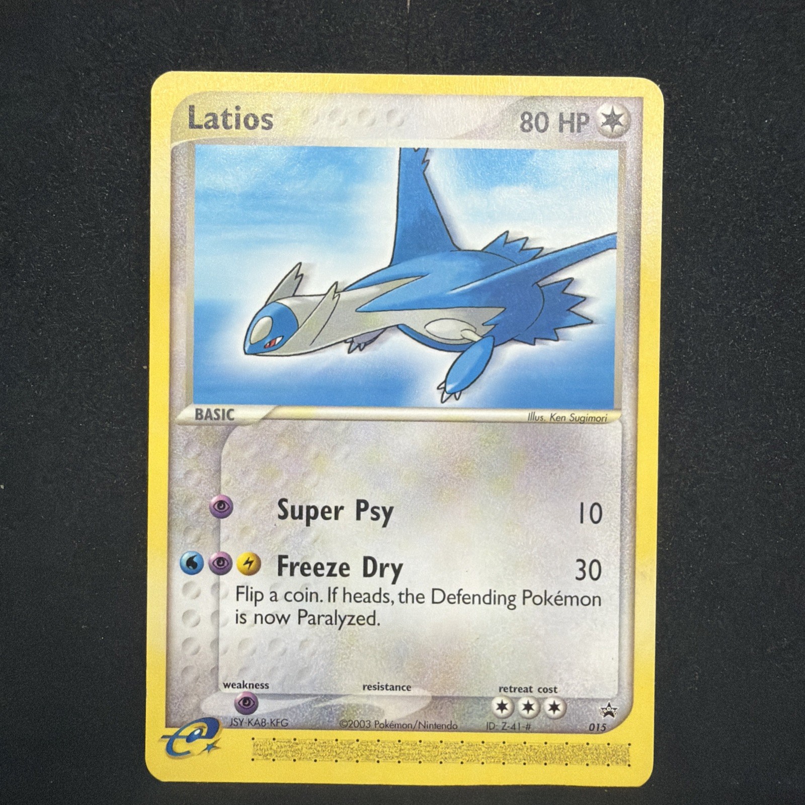 Nintendo Promo Latios 015 Pokémon TCG Regular English 80 HP 2003