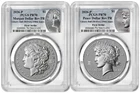 Presale 2026 Morgan & Peace Silver Dollar Reverse Liberty Bell PCGS PR70 FS #763