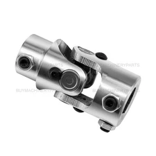 3/4-30 Spline X 1" DD Chrome Powder Coated Steering Shaft U Joint Column Coupler