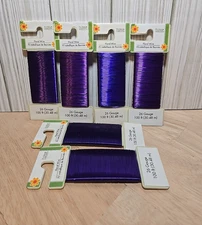 6 Pack Floral Garden- 100 Ft 26 Gauge Floral Wire ~ Purple