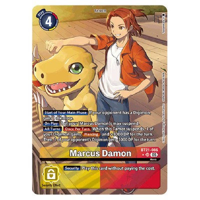 Digimon Card Game World Convergence Marcus Damon (Alternate Art) BT21-086a