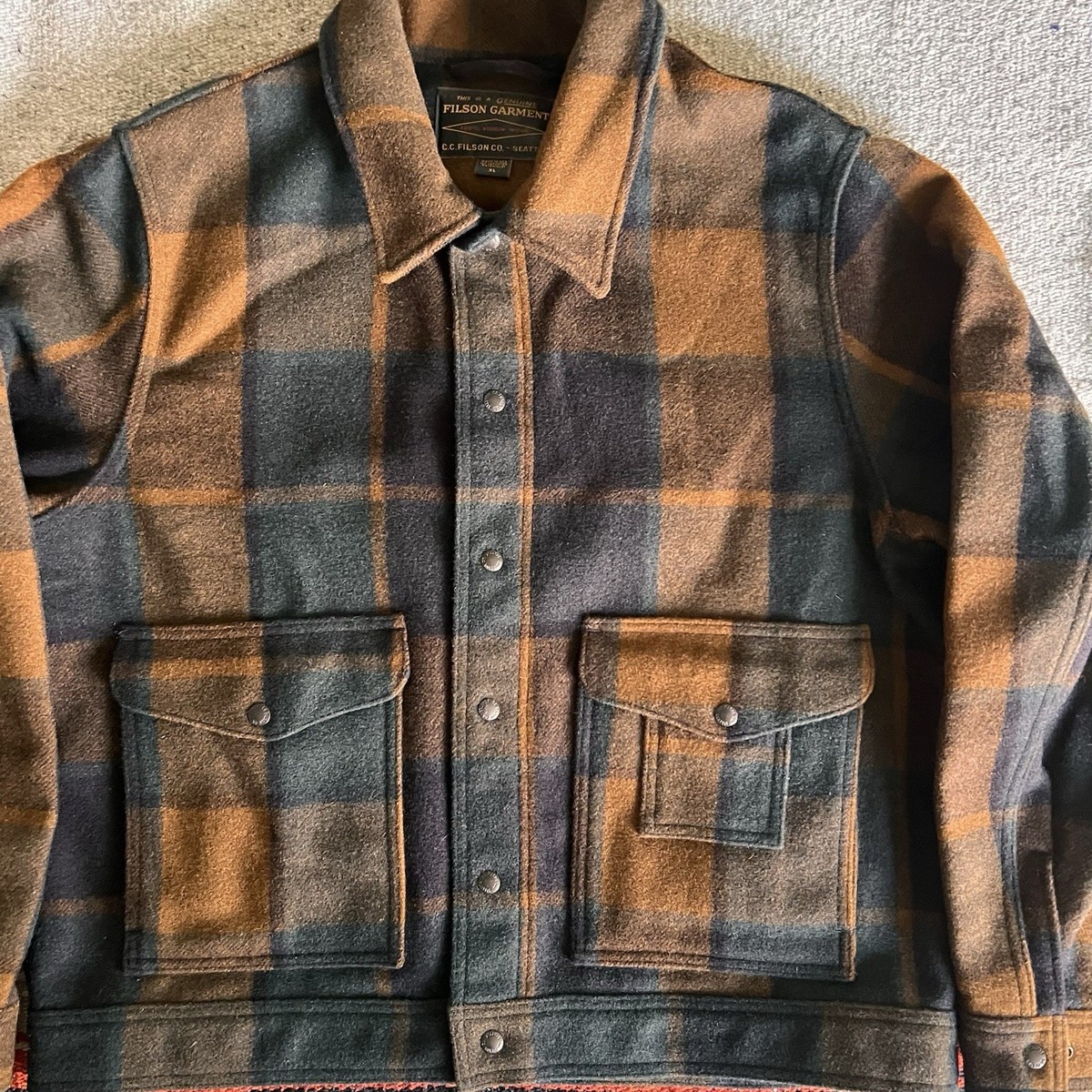 ジャケット・アウター FILSON MACKINAW WOOL WORK JACKET Mackinaw Wool Work Jacket - Blue / Brown / Gray Plaid | Filson
