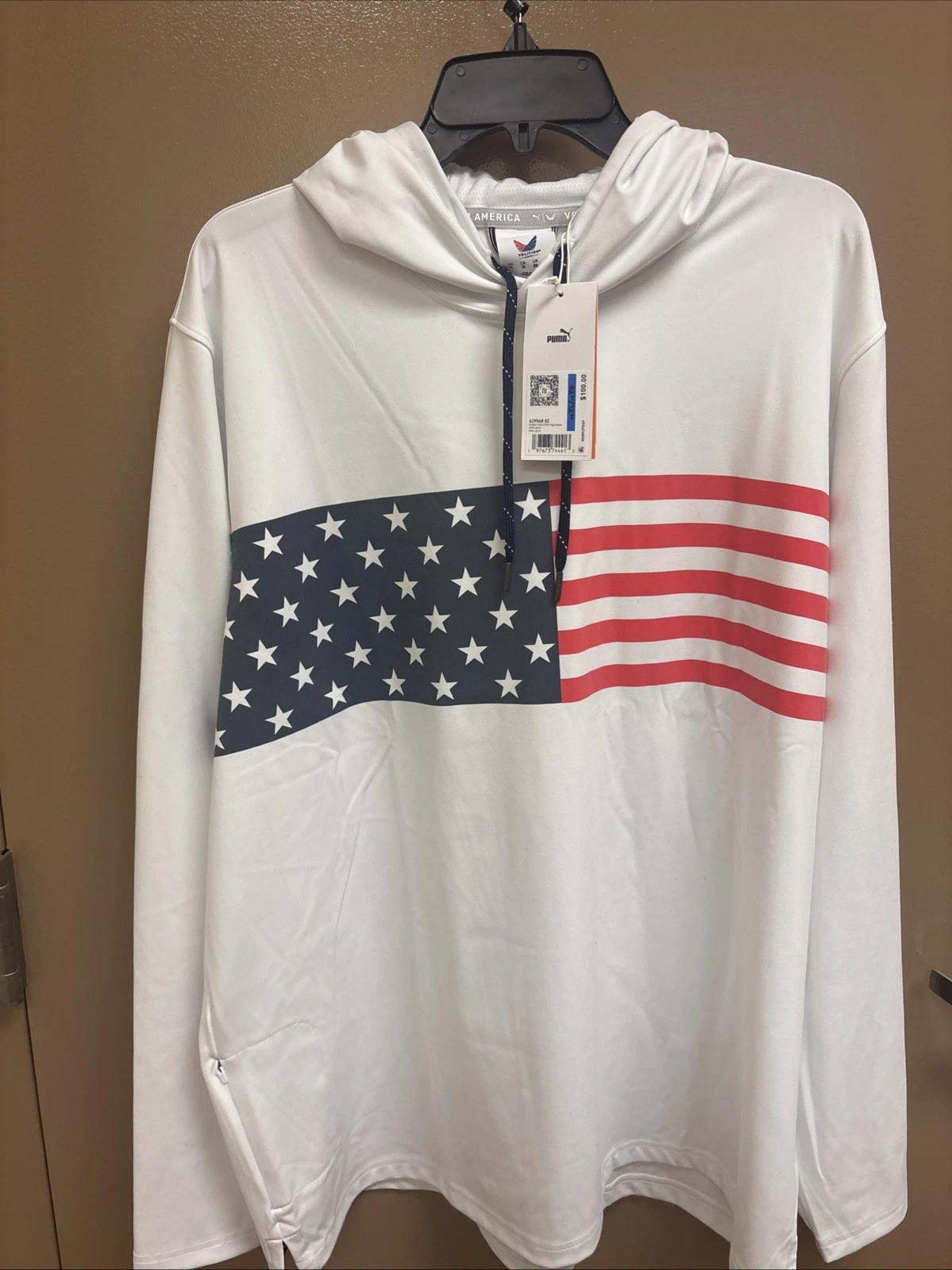 Puma x Volition Mens Sz XL America Flag Hoodie White 629548 Golf Athletic UPF50
Opens in a new windo