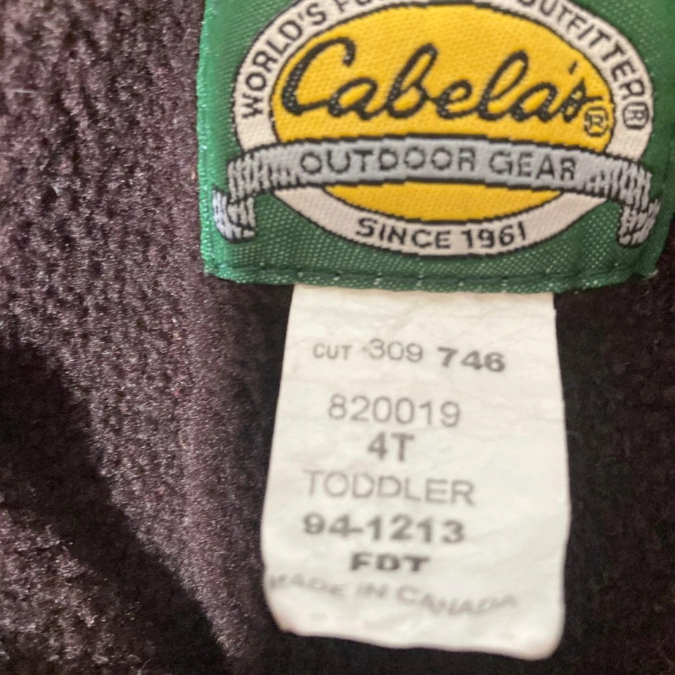 Cabelas Niño Pequeño 4T Camuflaje Traje de Nieve Con Capucha Una Pieza Invierno Caza Esquí Foto 3 de 4