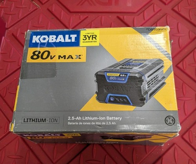 #ad Genuine Kobalt KB 2580 06 80V Max 2.5Ah Lithium Ion Battery For repair no charge $29.87