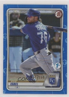 2020 Bowman Draft 1st Edition Blue Foil 52/150 Kyle Isbel #BD-182 0eo6