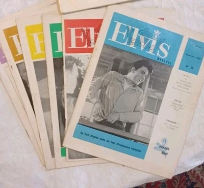 Elvis Presley Lot Bulletins Fan Club 1966 1967 Elvis Mensuel Vintage Rare - Photo 1/4