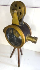 VTG Retro Charm: 1950s Vintage Movie Projector  Reel Decor Antique Style Theatre