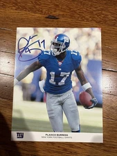 Plaxico Burress 8.5x11 Signed Photo New York Giants Autographed NFL Super Bowl