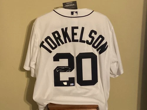 Spencer Torkelson Signed Jersey Fanatics Under Wraps MLB Auto Detroit Tigers