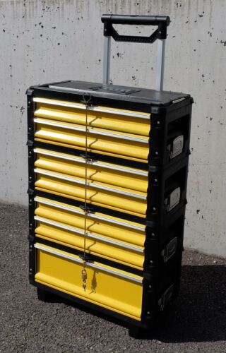 Metall Werkzeugtrolley Werkzeugkasten Werkstattwagen XXL Type 305BBBC m. Schloss - Bild 3 von 8