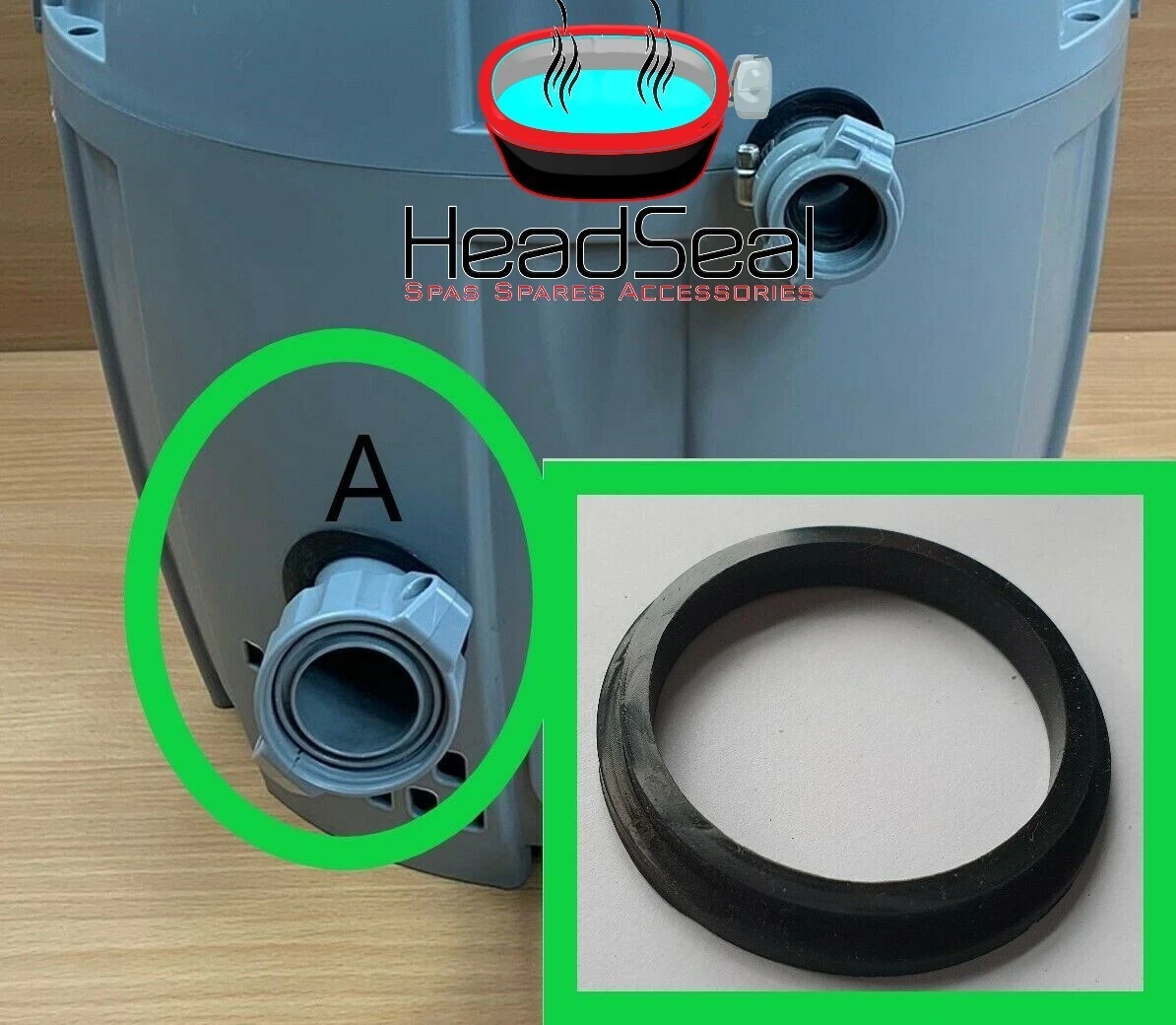 Bestway Lay Z Spa A Seal for air blower pipe to Fit Airjet Heater Pumps |  eBay