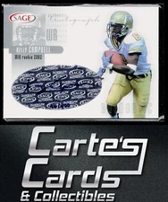 Kelly Campbell 2002 SAGE #A4 Autograph Silver Georgia Tech Yellow Jackets 96/400