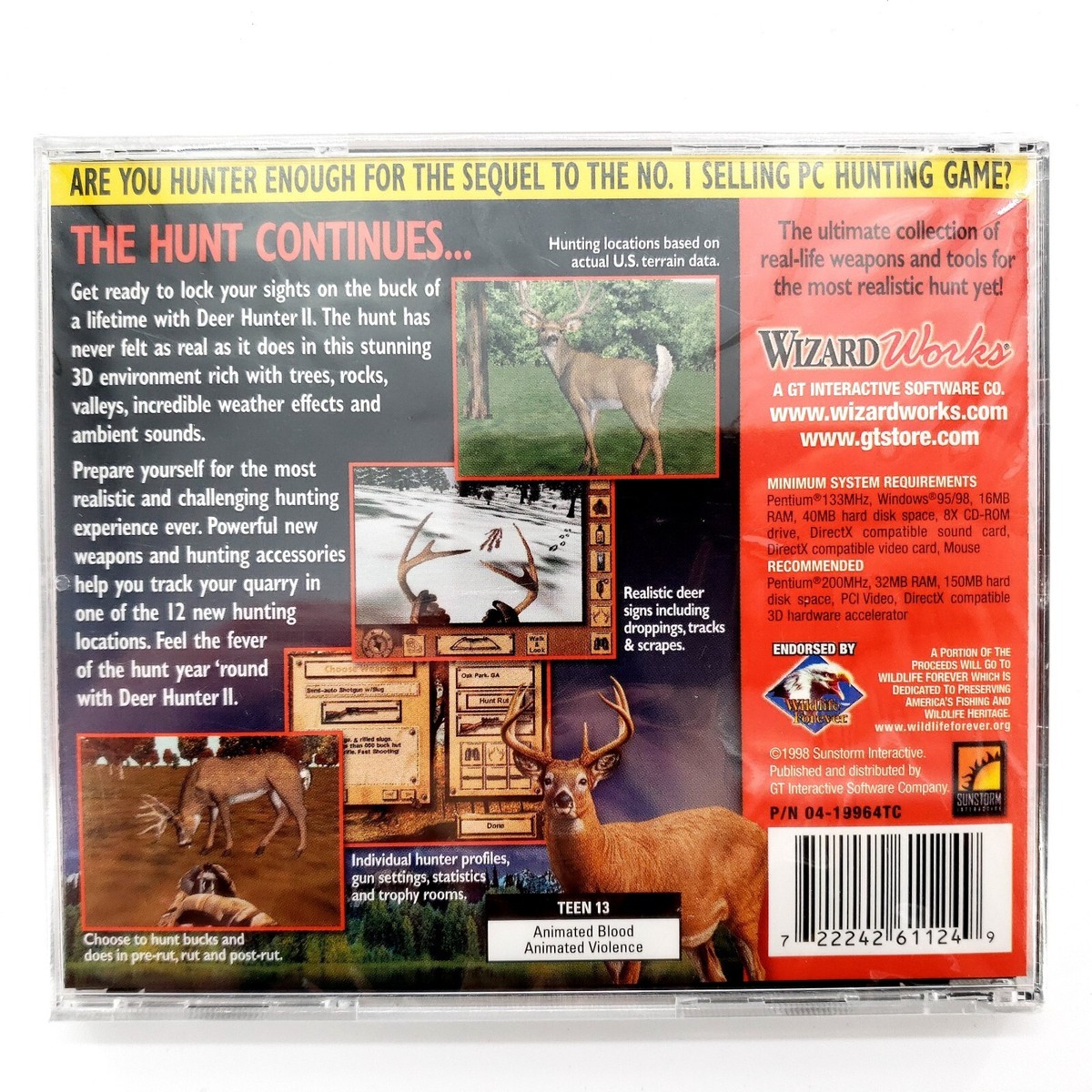 Deer Hunter II: The Hunt Continues (PC, 1998) for sale
