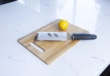 Zester Grater Stainless Steel With Cover hand held fine rasp shredder soft grip