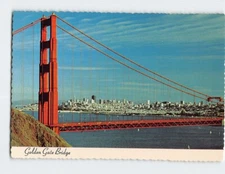 Postcard Golden Gate Bridge San Francisco California USA