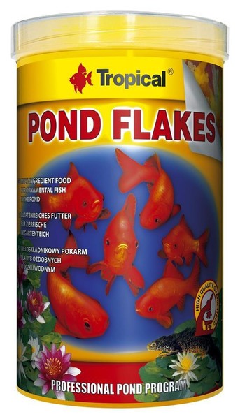 Tropical Pond Flakes 1000Ml - Flockenfutter Futter FüR Teichfische Teich-image