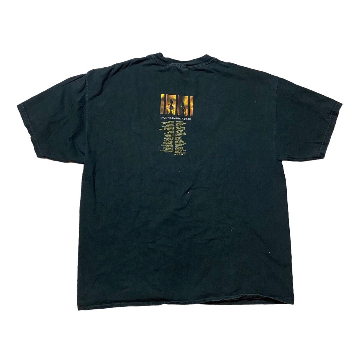 VINTAGE 2003 PEARL JAM RIOT ACT NORTH AMERICA TOUR ROCK T VINTAGE 2003 PEARL JAM RIOT ACT NORTH AMERICA TOUR ROCK T