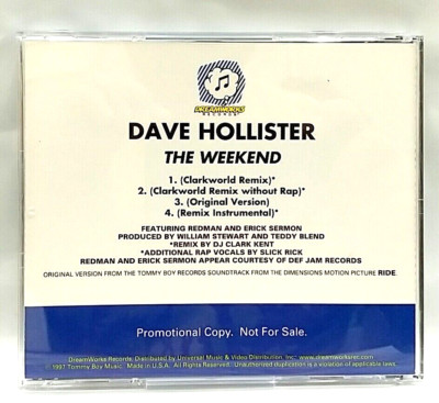 CD) Dave Hollister – The Weekend (Remixes) , Promo, PRO-CD-5067