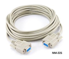 25ft DB9 Female to Female Null Modem Cable / Cord, CablesOnline NM-225