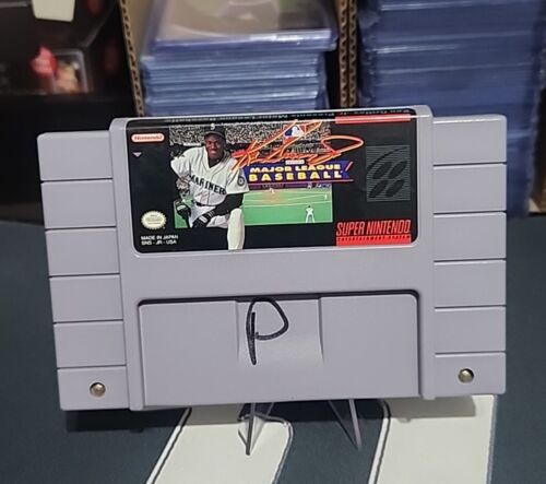 Ken Griffey Jr Major League Baseball Super Nintendo SNES Original Game - Photo 1/4