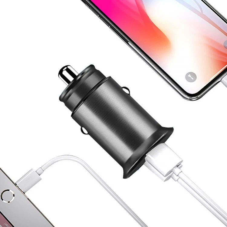 MyBat 双 USB 车载充电器适配器(3.5A) – 黑色 — 第 3/4 张图片