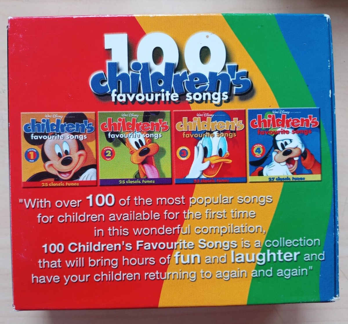 Disney's 100 Children's Favourite Songs by Disney (CD, 2001