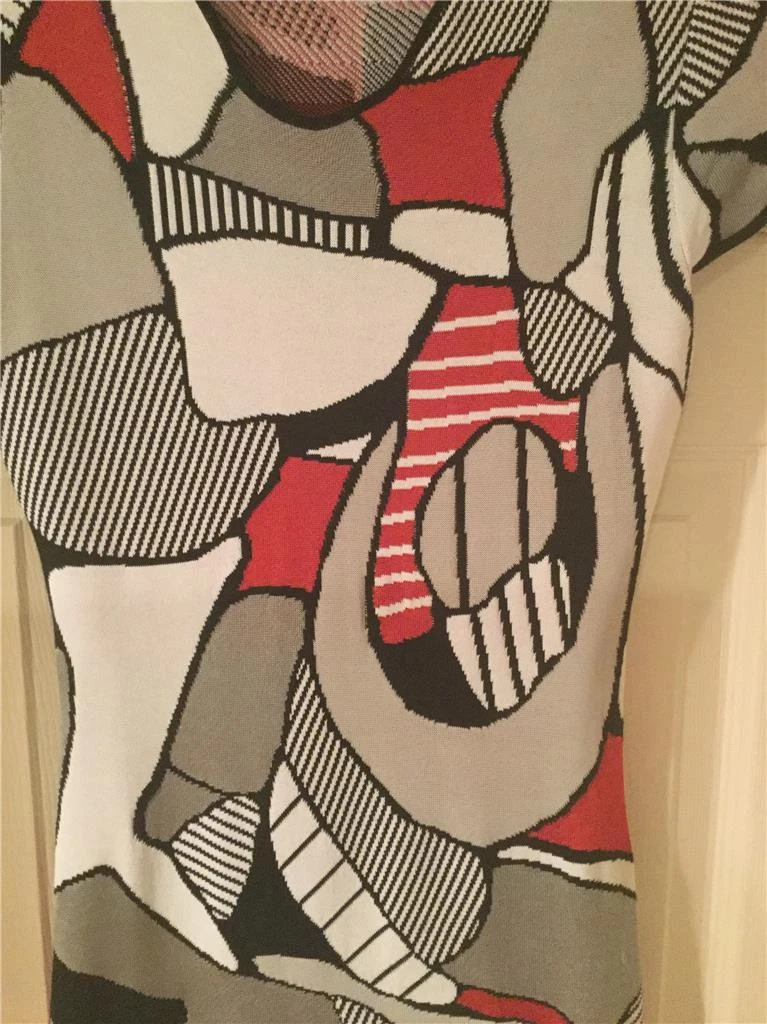 Abito Alexander McQueen taglia XS grigio rosso nero bianco