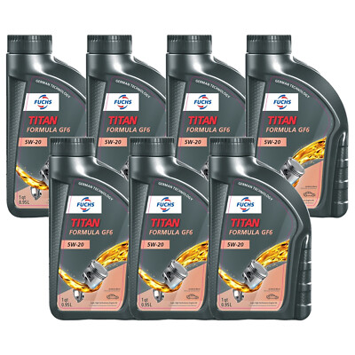 Fuchs 7 Quart TITAN FORMULA GF-6 SAE 5W-30 Fully Synthetic Engine Oil 7 x 1Qt