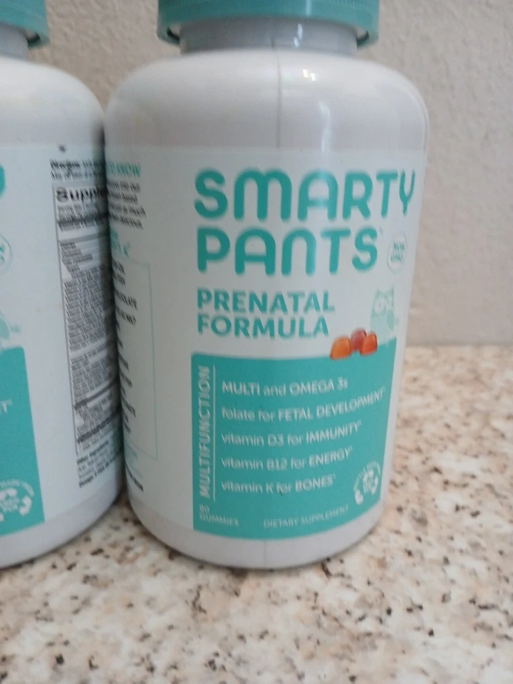 Pantalones Smarty Fórmula Prenatal Multi y Omega 3s Suplemento Dietético 80 Gomie Ex:01/25 Foto 3 de 4