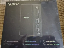 NEW SEALED IVIIN D6919 Black 4K@60Hz Quadruple Display USB-C HDMI Docking System