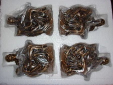 SET OF 4 BATESVILLE CASKET COMPANY LIFE SYMBOLS PIETA CASKET CORNERS FUNERAL