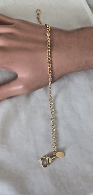 ANKLE BRACELET ( Nolan Miller) 9.5 w/  clear crystals