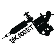 Ink Addict, Tattoo Machine, Vinyl Decal,Sticker for Cars,Laptops and more