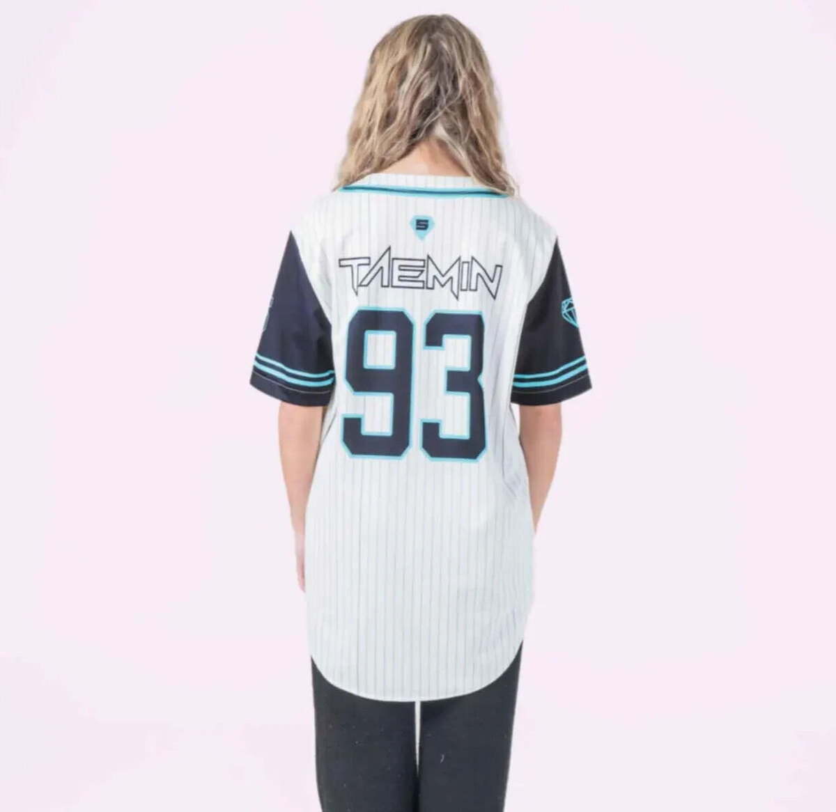 T-shirt SHINEE Femmes AQUA STRASS - T-shirt Personnalisé KPOP Avec Paillettes, Groupe Shinee