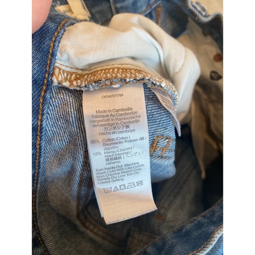 Madewell Baggy Straight Jeans Slouchy Straight Cotton Hemp Size 26 - Picture 5 of 5