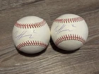 Lot of 2 Nico Hoerner Signed ROMLB Baseballs Chicago Cubs