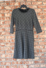 Banana Republic Gray Elbow Length Sleeves Dress Size 4