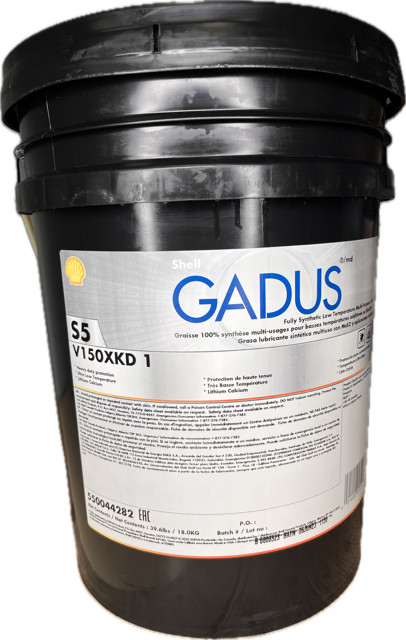 SALE!! Shell Gadus S5 V150XKD (NLGI-1) [39.68-lb./18.00-kg. Pail] 550044282