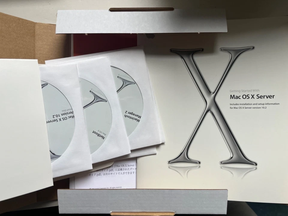 Mac OS X Server 10.2, opened but all original packaging, 2002 - Image 3 of 4