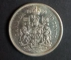 1959 Canada Fifty Cents   Half Dollar  - UNCIRCULATED  CAMEO Queen Elizabeth II