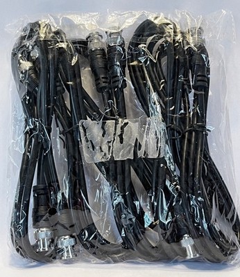 Pack of 5 TraderPlus BNC Male to BNC Male 5 ft. Jumper Cable Extensions, 75 Ohms