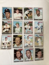 1970 Topps Baseball Card Lot (15) - Numbers 283-339 - EX Condition - Set Filler